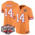 Cheap Men's Tampa Bay Buccaneers #14 Chris Godwin Orange F.U.S.E. 2024 NFC South Champions Limited Stitched Jersey