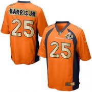 Wholesale Cheap Nike Broncos #25 Chris Harris Jr Orange Team Color Men's Stitched NFL Game Super Bowl 50 Collection Jersey