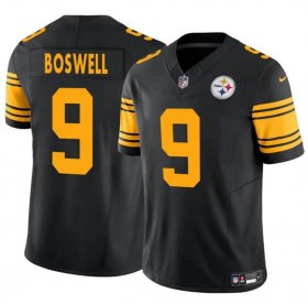 Cheap Men\'s Pittsburgh Steelers #9 Chris Boswell Black 2024 F.U.S.E. Color Rush Limited Football Stitched Jersey