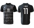 Wholesale Cheap Mexico #11 C.Vela Black Soccer Country Jersey