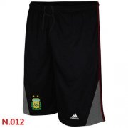 Wholesale Cheap Adidas Argentina 2014 World Soccer Performance Shorts Black