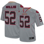 Wholesale Cheap Nike 49ers #52 Patrick Willis Lights Out Grey Men's Stitched NFL Elite Jersey