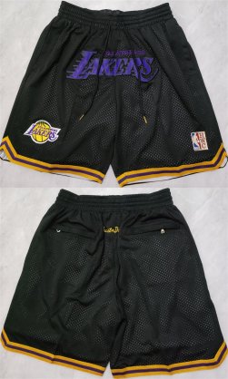 Wholesale Cheap Men\'s Los Angeles Lakers Black Shorts