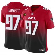 Cheap Men's Atlanta Falcons #97 Grady Jarrett Red Black 2024 F.U.S.E With 4-Star C Patch Vapor Untouchable Limited Stitched Football Jersey