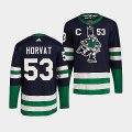 Wholesale Cheap Men's Vancouver Canucks #53 Bo Horvat Navy 2022 Reverse Retro Stitched Jersey