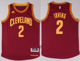 Wholesale Cheap Cleveland Cavaliers #2 Kyrie Irving Revolution 30 Swingman 2014 New Red Jersey