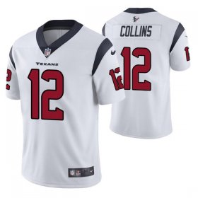 Wholesale Cheap Men\'s Houston Texans #12 Nico Collins White Vapor Untouchable Limited Stitched Jersey