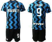 Wholesale Cheap Men 2020-2021 club Inter milan home 9 blue Soccer Jerseys