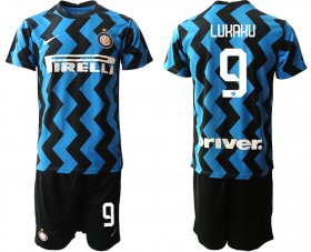 Wholesale Cheap Men 2020-2021 club Inter milan home 9 blue Soccer Jerseys