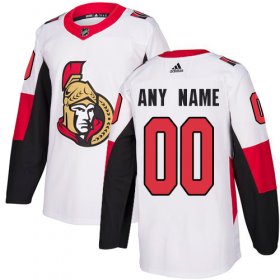 Wholesale Cheap Men\'s Adidas Senators Personalized Authentic White Road NHL Jersey