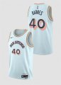 Cheap Men's San Antonio Spurs #40 Harrison Barnes Light Blue 2024-25 City Edition Stitched Basketball Jersey