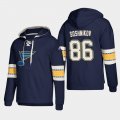 Wholesale Cheap St. Louis Blues #86 Nikita Soshnikov Blue adidas Lace-Up Pullover Hoodie