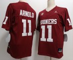 Cheap Men's Oklahoma Sooners #11 Jackson Arnold Red FUSE College Stitched Jersey