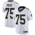 Wholesale Cheap Nike Saints #75 Andrus Peat White Men's Stitched NFL Vapor Untouchable Limited Jersey