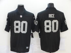 Wholesale Cheap Men\'s Las Vegas Raiders #80 Jerry Rice Black 2020 Vapor Untouchable Stitched NFL Nike Limited Jersey