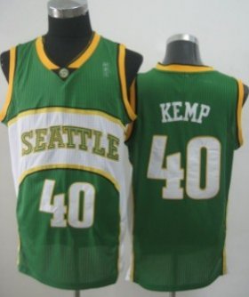 Wholesale Cheap Seattle Supersonics #40 Shawn Kemp 2007-08 Green Swingman Jersey