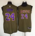 Wholesale Cheap Los Angeles Lakers #24 Kobe Bryant Olive Nike Swingman Jersey