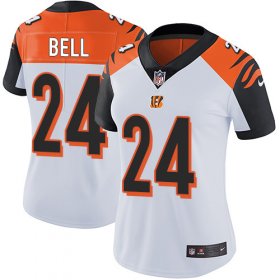 Wholesale Cheap Nike Bengals #24 Vonn Bell White Women\'s Stitched NFL Vapor Untouchable Limited Jersey