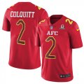 Wholesale Cheap Nike Chiefs #2 Dustin Colquitt Red Men's Stitched NFL Limited AFC 2017 Pro Bowl Jersey