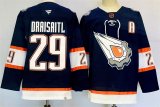 Cheap Men's Edmonton Oilers #29 Leon Draisaitl Navy 2024-25 With A Patch Reverse Retro Stitched Jersey