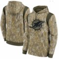 Wholesale Cheap Men Miami Dolphins Nike Camo 2021 Salute To Service Therma Performance Pullover Hoodie