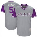 Wholesale Cheap Rockies #5 Carlos Gonzalez Gray 