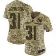 Wholesale Cheap Nike Cardinals #31 David Johnson Camo Women's Stitched NFL Limited 2018 Salute to Service Jersey