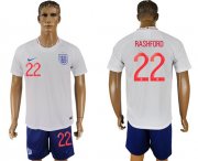 Wholesale Cheap England #22 Rashford Home Soccer Country Jersey