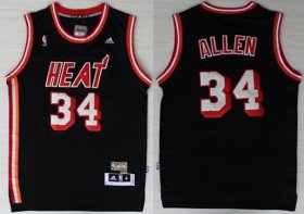 Wholesale Cheap Miami Heat #34 Ray Allen ABA Hardwood Classics Swingman Black Jersey