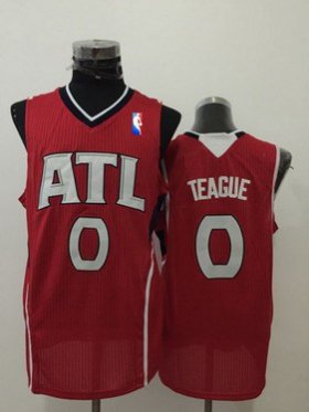 Wholesale Cheap Men\'s Atlanta Hawks #0 Jeff Teague Red Swingman Jersey