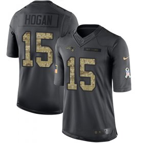 Wholesale Cheap Nike Patriots #15 Chris Hogan Black Men\'s Stitched NFL Limited 2016 Salute To Service Jersey