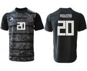 Wholesale Cheap Mexico #20 Aquino Black Soccer Country Jersey