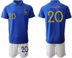 Wholesale Cheap France #20 Thauvin 100th Anniversary Edition Soccer Country Jersey