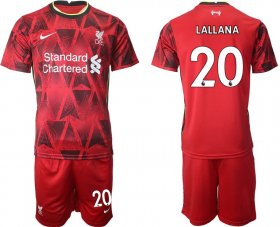 Wholesale Cheap Men 2021-2022 Club Liverpool home red 20 Nike Soccer Jersey