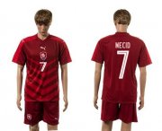 Wholesale Cheap Czech #7 Necid Red Home Soccer Country Jersey