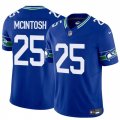 Cheap Men's Seattle Seahawks #25 Kenny McIntosh Royal 2024 F.U.S.E Throwback Vapor Limited Football Stitched Jersey