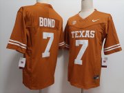 Cheap Men's Texas Longhorns #7 Isaiah Bond Yellow FUSE Stitched Jersey