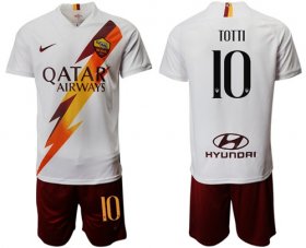 Wholesale Cheap Roma #10 Totti Away Soccer Club Jersey