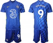 Wholesale Cheap Men 2021-2022 Club Chelsea FC home blue 9 Nike Soccer Jerseys