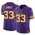 Cheap Men's Minnesota Vikings #33 Aaron Jones Purple F.U.S.E. Color Rush Vapor Untouchable Limited Football Stitched Jersey