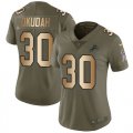 Wholesale Cheap Nike Lions #30 Jeff Okudah Olive/Gold Women's Stitched NFL Limited 2017 Salute To Service Jersey