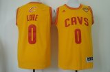 Wholesale Cheap Men's Cleveland Cavaliers #0 Kevin Love 2017 The NBA Finals Patch Yellow Swingman Jersey