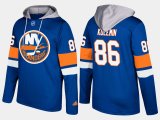 Wholesale Cheap Islanders #86 Nikolay Kulemin Blue Name And Number Hoodie