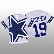 Wholesale Cheap NFL Dallas Cowboys #19 Amari Cooper White Men's Mitchell & Nell Big Face Fashion Limited NFL Jersey