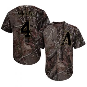 Wholesale Cheap Diamondbacks #4 Ketel Marte Camo Realtree Collection Cool Base Stitched MLB Jersey