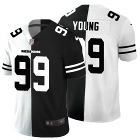 Cheap Washington Redskins #99 Chase Young Men\'s Black V White Peace Split Nike Vapor Untouchable Limited NFL Jersey