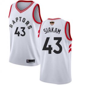 Cheap Raptors #43 Pascal Siakam White 2019 Finals Bound Youth Basketball Swingman Association Edition Jersey