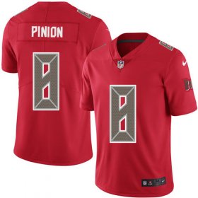 Wholesale Cheap Nike Buccaneers #8 Bradley Pinion Red Men\'s Stitched NFL Limited Rush Jersey