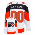 Cheap Men's Philadelphia Flyers Custom White 2024 Stadium Series Stitched Jersey