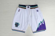 Wholesale Cheap Men's Utah Jazz White Throwback short